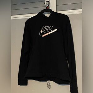 Nike Black Hood with elastic waist.